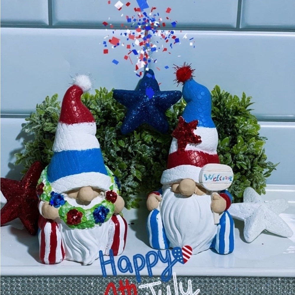 Patriotic gnome set of 2